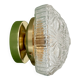 Vintage glass globe wall or ceiling light.