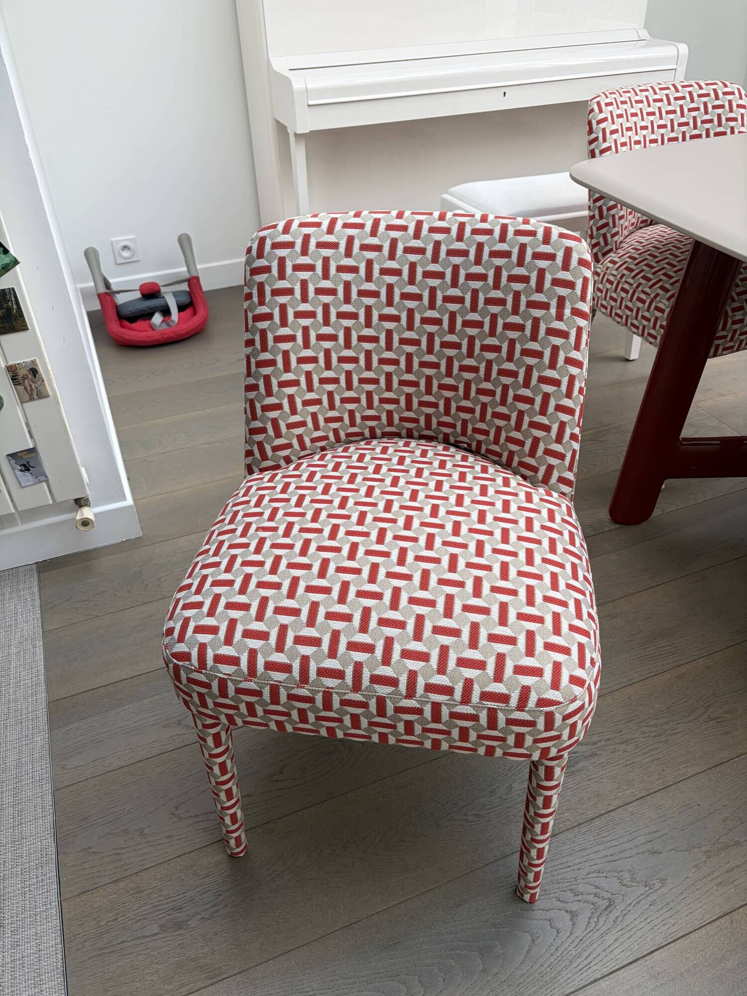 6 chairs from the PH collection model Ellena in Elitis fabric, in impeccable condition.