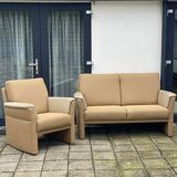 Vintage overveen 2 seater and lounge chair