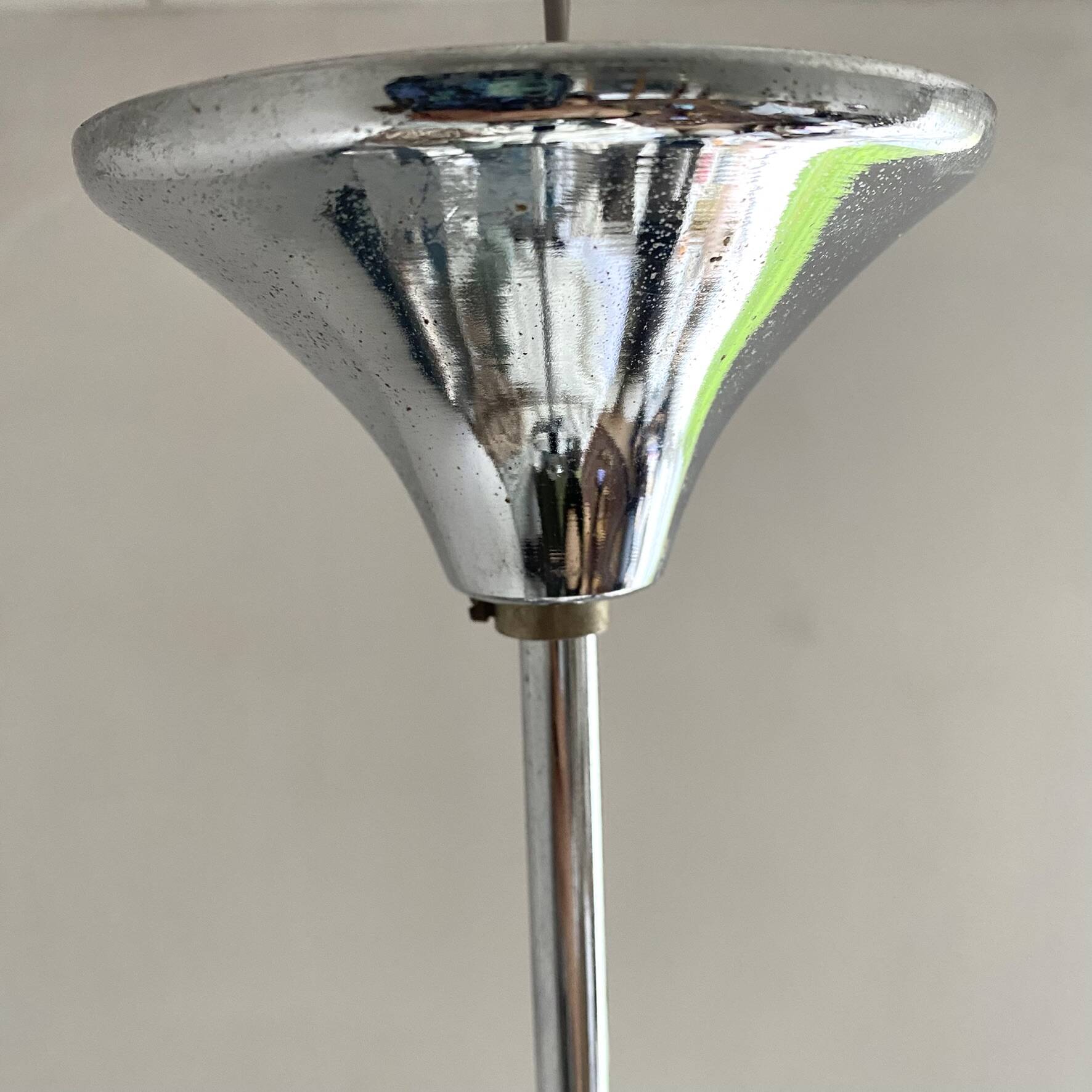 Suspension space age chrome from the 1970s.