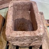 Breton granite trough XIXth -88x49cm