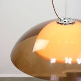 Space Age Brown Ufo Lamp from Guzzini, 1970s