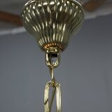 Lustre en verre Art Déco, Kamenicky Senov, années 1930
