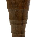 Vintage umbrella holder wooden basket storage 1960 minimalist design