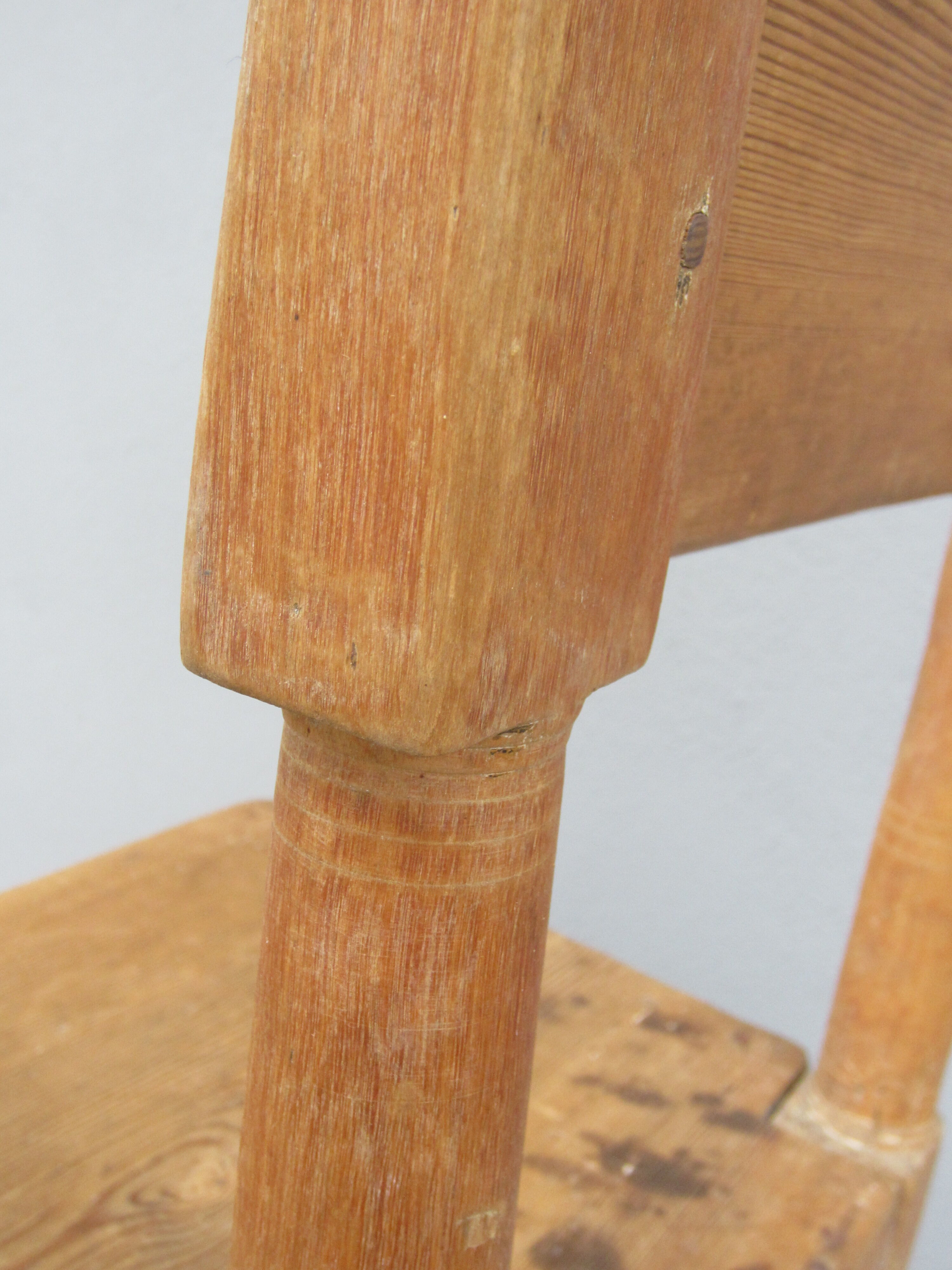 Rustic Scandinavian pine chair