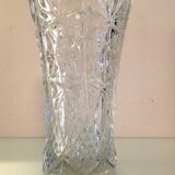 Vase en verre taillé / vintage années 60-70