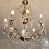 Louis XV style cage chandelier with 8 lights