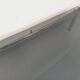 Vintage rectangular coffee table in smoked glass and chrome metal from the 1960s.