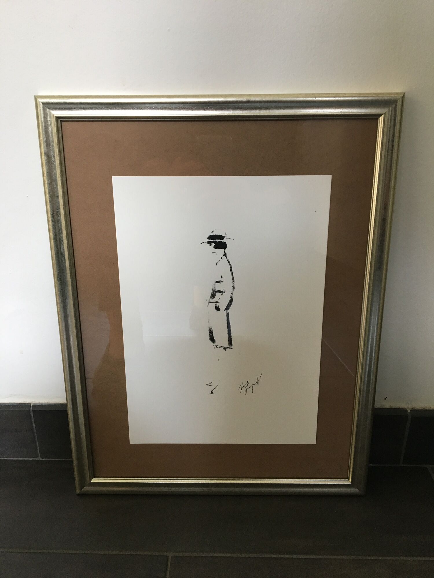 Chanel: pretty illustration/draw/framed fashion sketch.