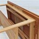 1970s, Danish design, folding sofa table, teak and oak wood