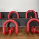 Italian design wall coat rack