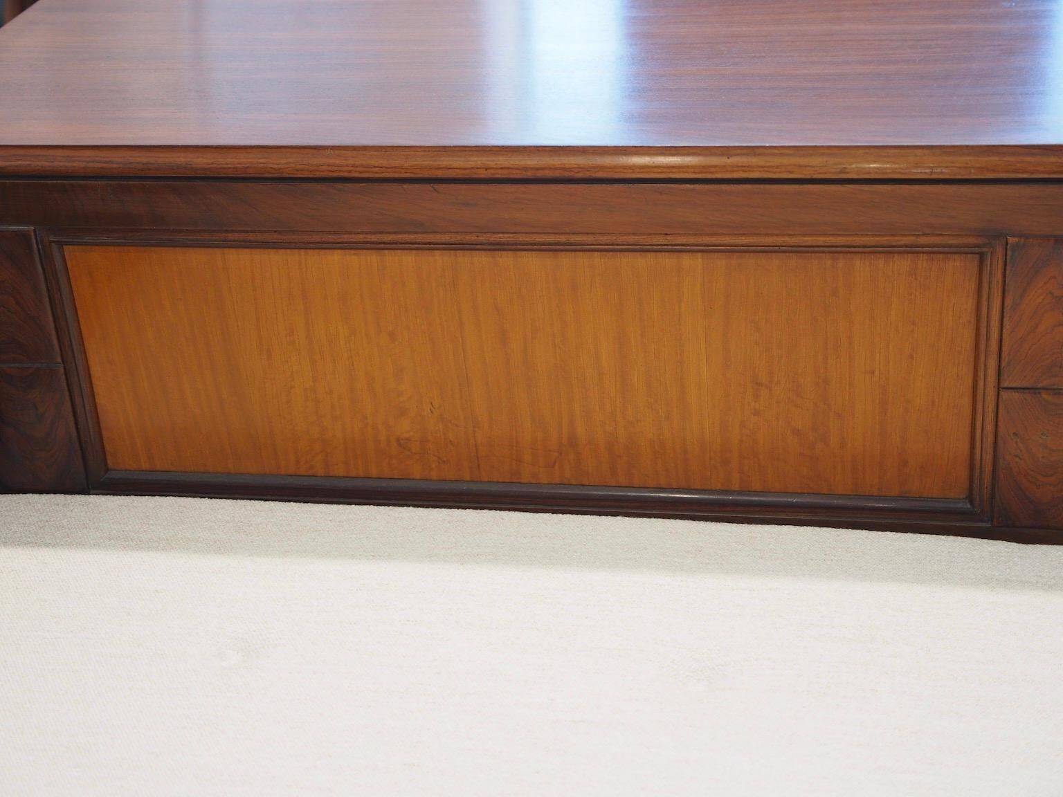 Mid-century meridian by Giuseppe Gibelli with bedside table.