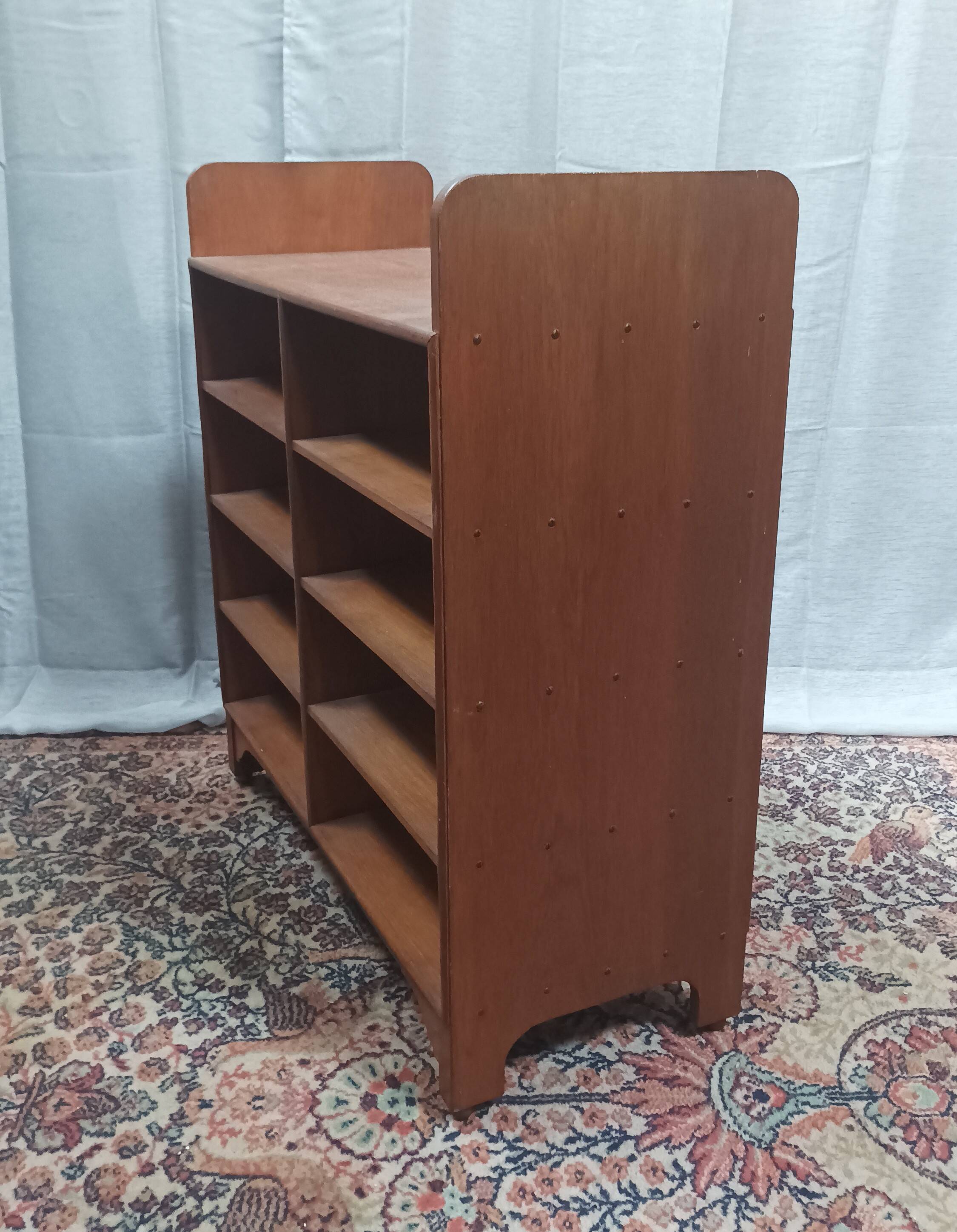 Vintage teak bookcase shelf