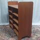 Vintage teak bookcase shelf
