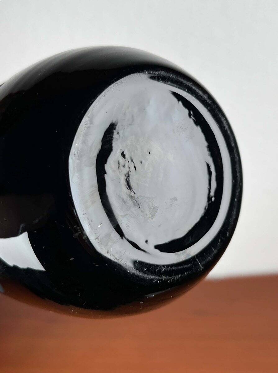 Mid-century German glass vase by Karl Friedrich Glas, 1960s.