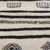 Black and white corridor Kilim, 195x65 cm
