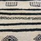 Black and white corridor Kilim, 195x65 cm
