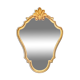 Golden resin rockery wall mirror - 62 x 44 cm