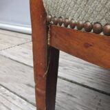 Khaki velvet barrel armchair