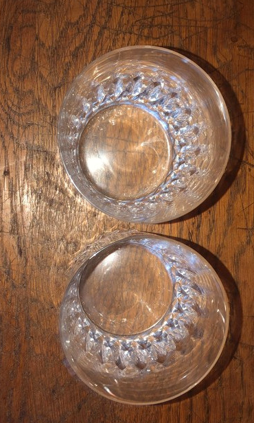 Set of 2 whisky crystal glasses