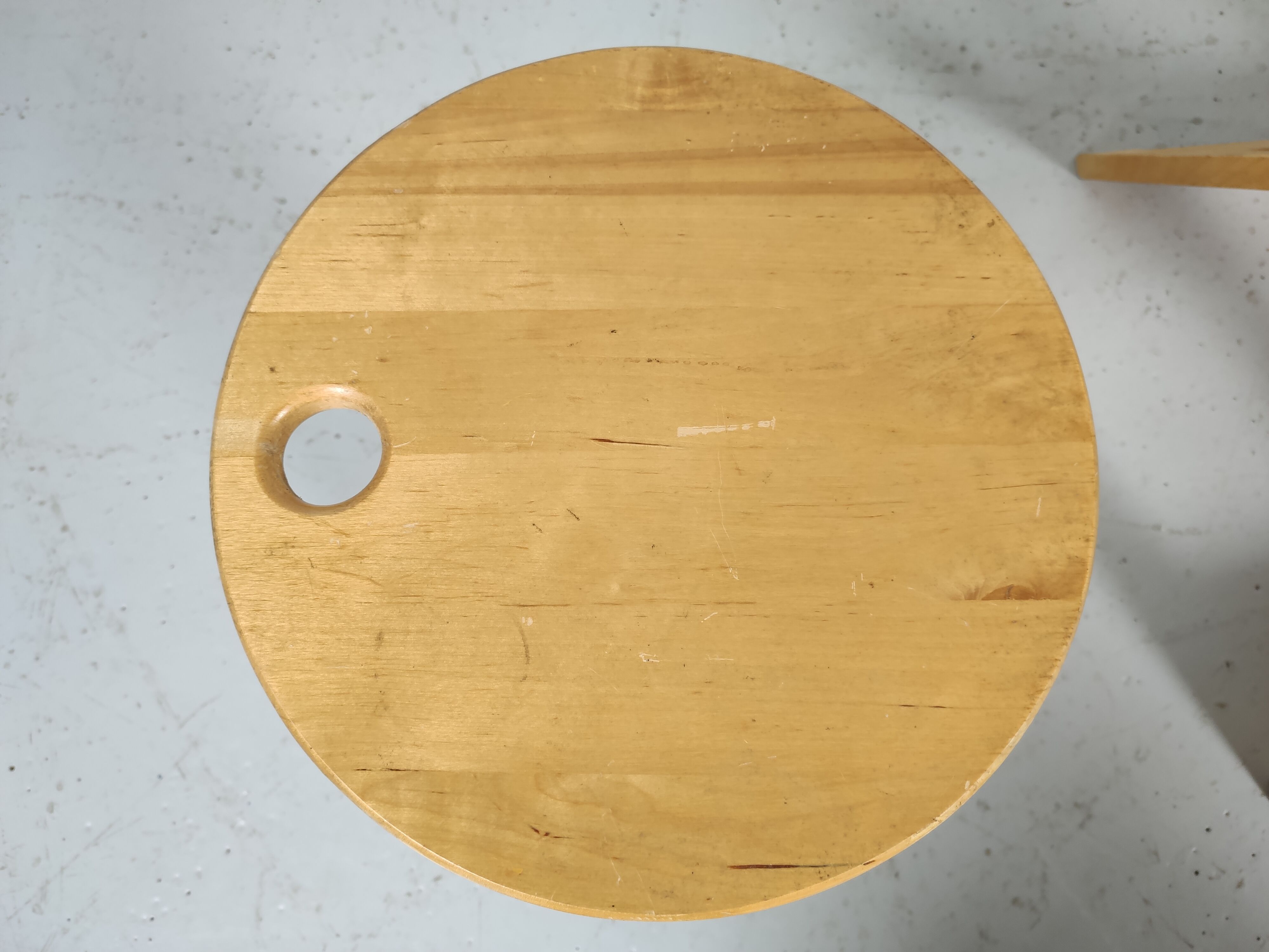 Table set - 3 Roger Tallon 1970s folding stools