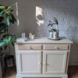 Linen wood sideboard