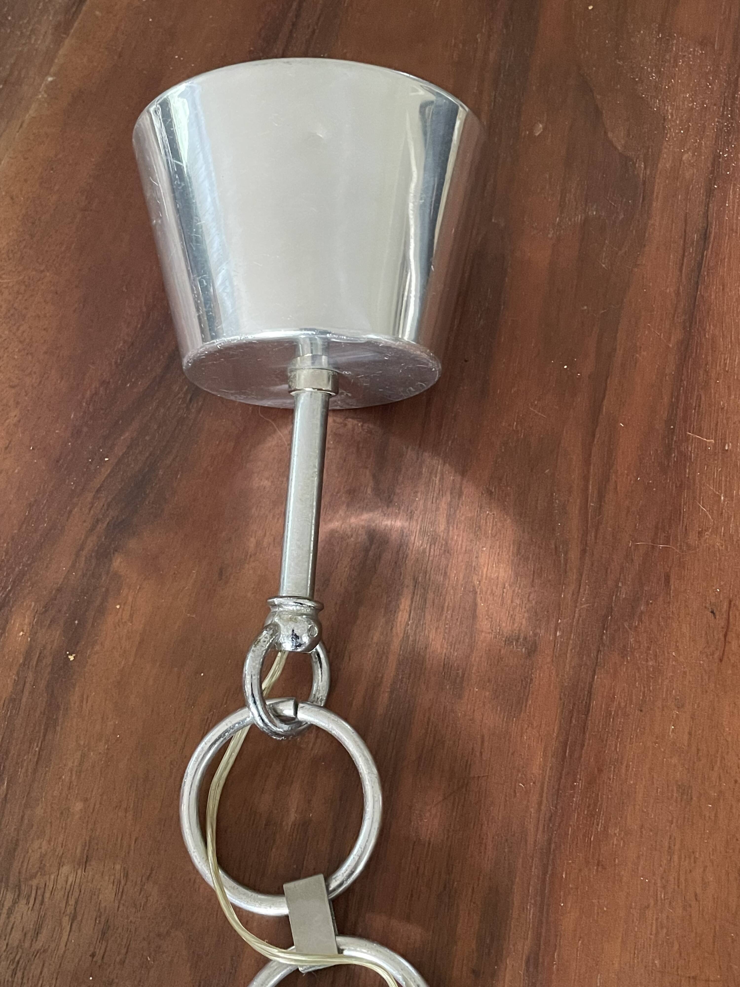 Targetti Sankey vintage opaline pendant light