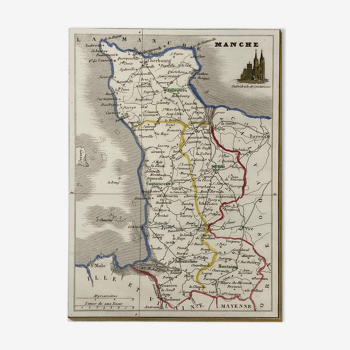 Carte ancienne de la Manche