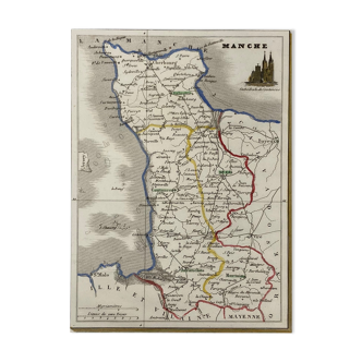 Carte ancienne de la Manche