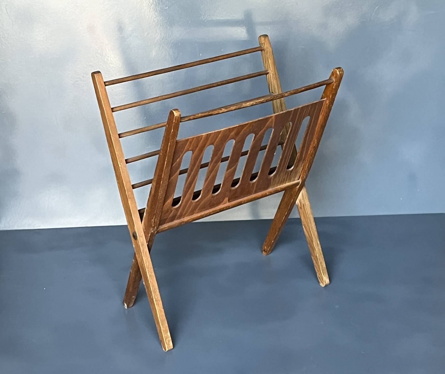 Vintage folding magazine rack by Cees Braakman