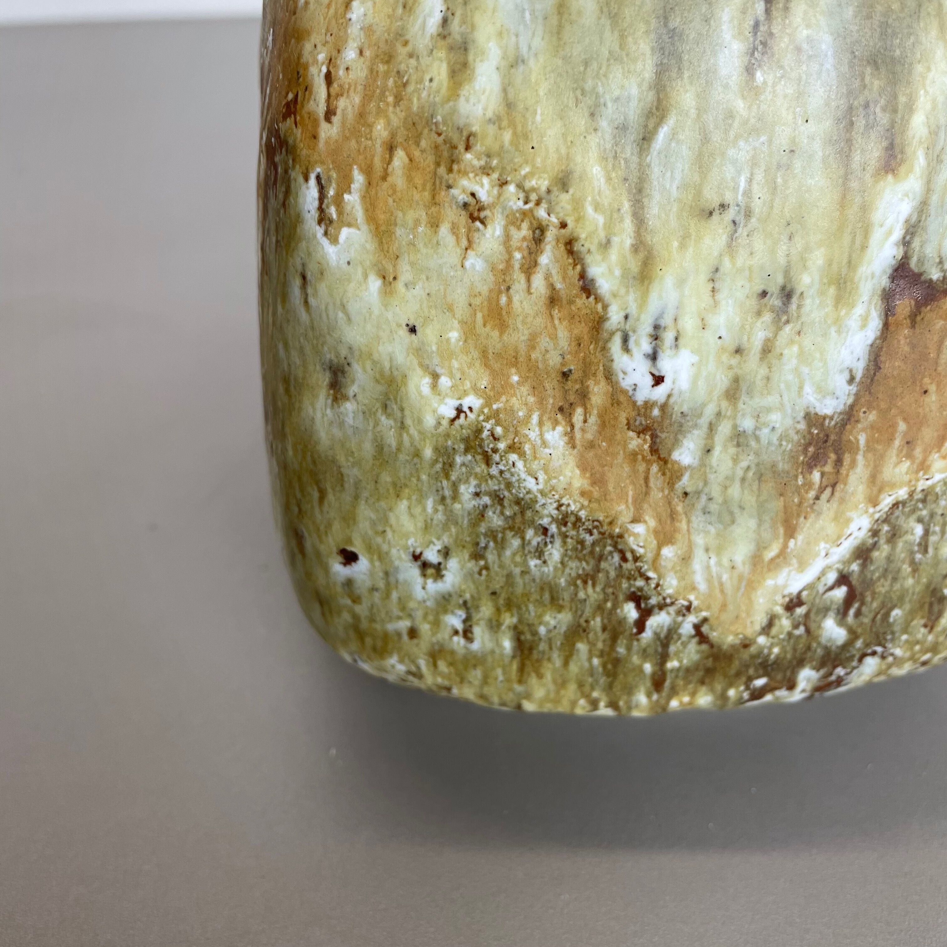 Pottery fat lava multi-color "814" vase made by ruscha, 1970s