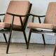 Pair of Boomerang armchairs, Thonet edition, circa 1960