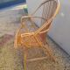 Fauteuil en rotin vintage