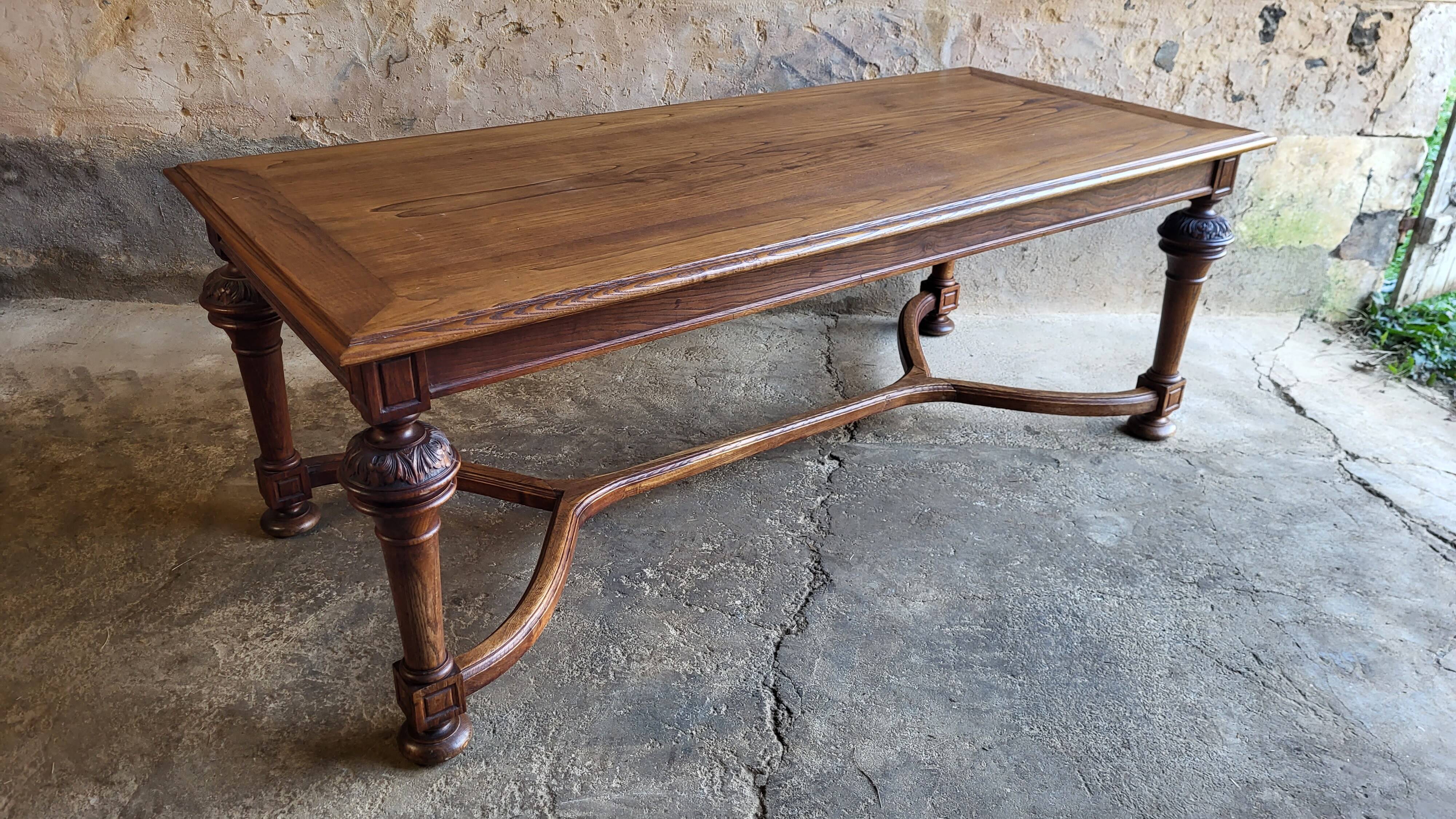 19th century oak dining table