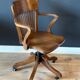 Classic oak office chair