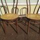 set of 3 wooden canned bistro chair - ZPM RADOMSKO for Thonet