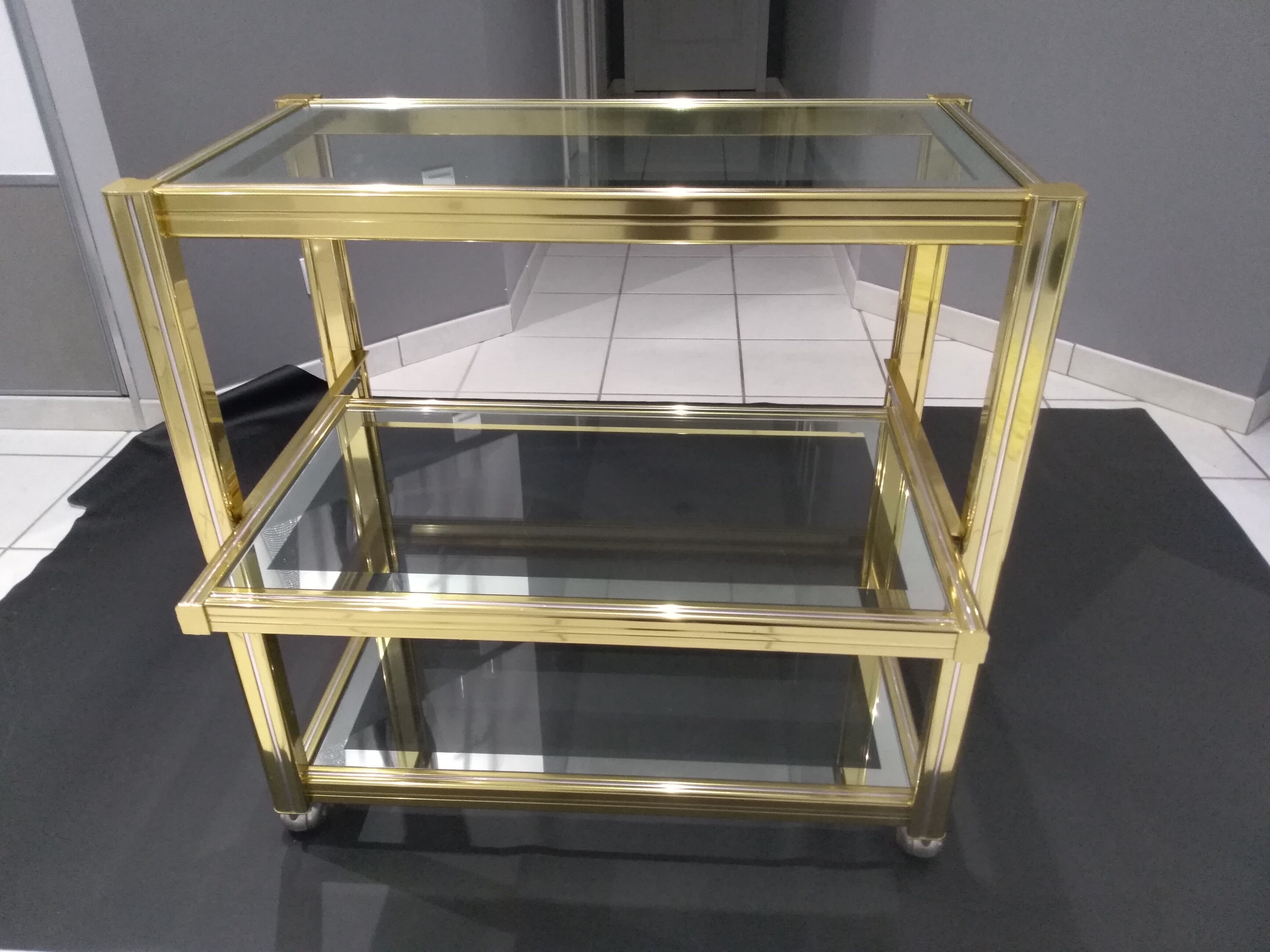 Hollywood Regency serving table years 1970