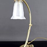 Important Bronze and Marble Table Lamp, Art Nouveau, France, 1890