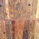 Nine-door wardrobe in old wood