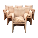 Ensemble de 6 fauteuils de pause Mario Bellini 401 - Cassina - années 1970