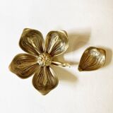 Brass flower ashtray