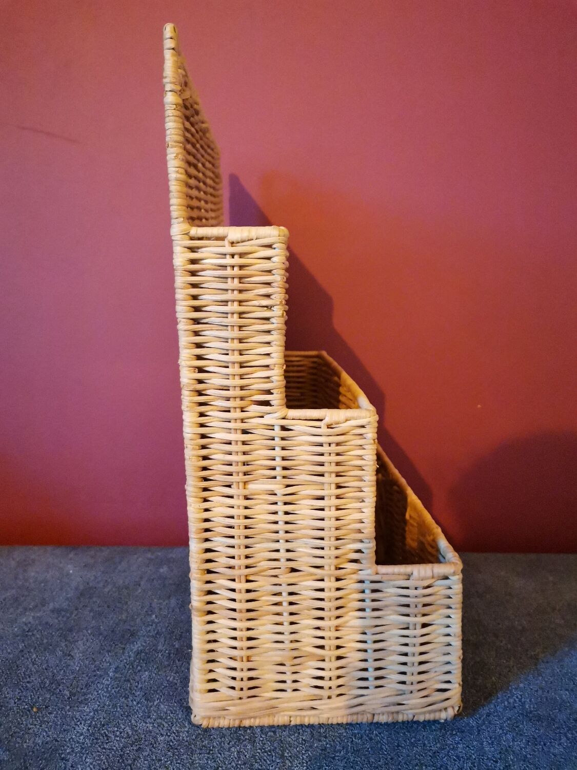 Wicker wall storage