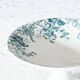 St Amand iron earth compote bowl "Campanule"