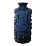 Cobalt Blue Glass Vase: Mid-Century Modern Swedish Design / 1970s
