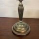 Pair of art deco style candle holders in silver metal
