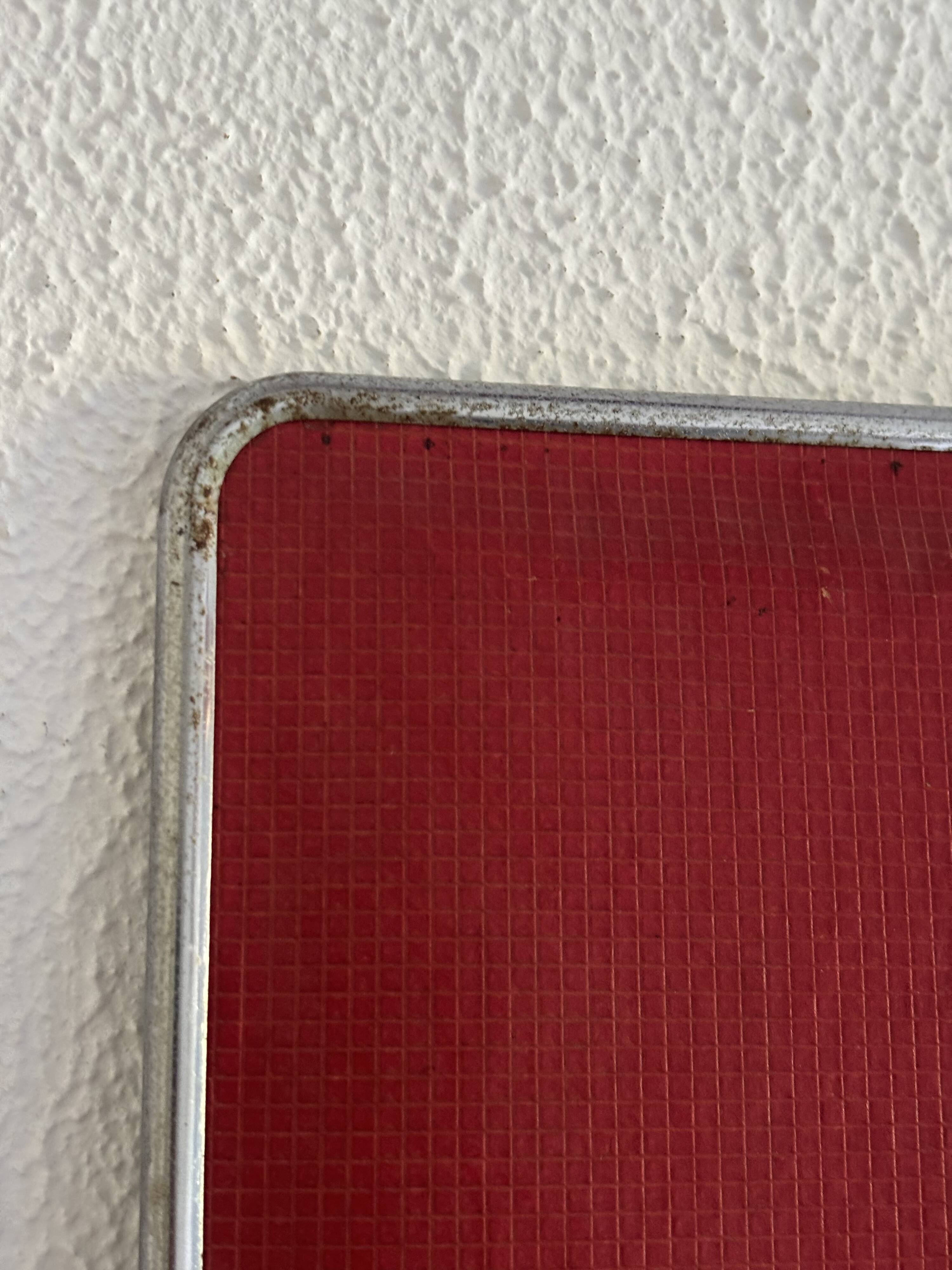 Miroir vintage 1960 triptyque barbier coiffeuse Arpin grenadine - 27 x 69 c