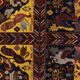 Vintage handmade traditional oriental turkish oushak rug 6'8" x 10'6"