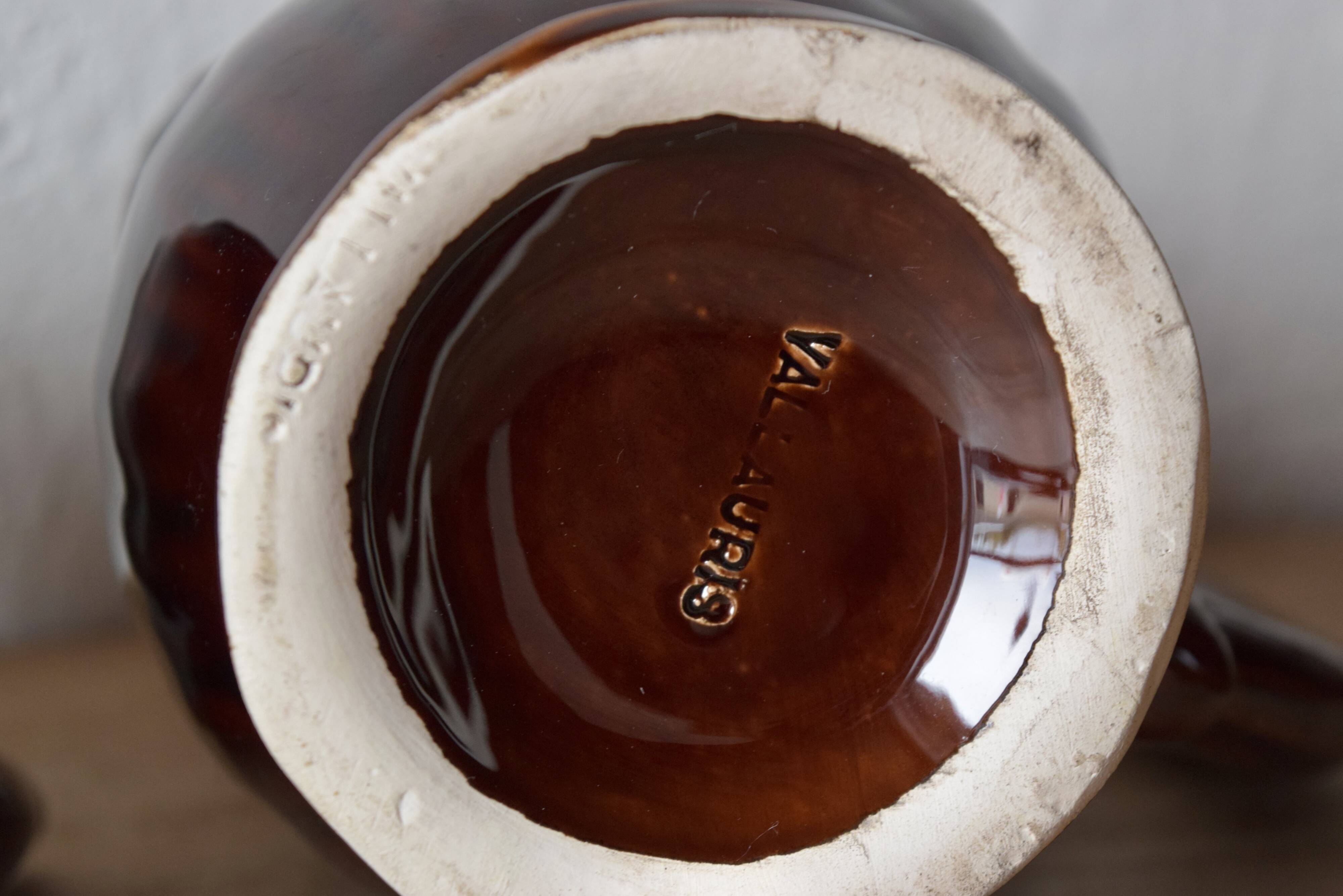 VALLAURIS - vintage coffee or tea service - signed - 15 pieces