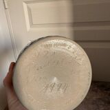 Old Stoneware Vase Ceramic Alsace Flowers Signed Paul Schmitter 1994 Unique