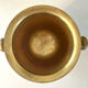 Vintage brass and green enamel cloisonné champagne cooler with sunflow